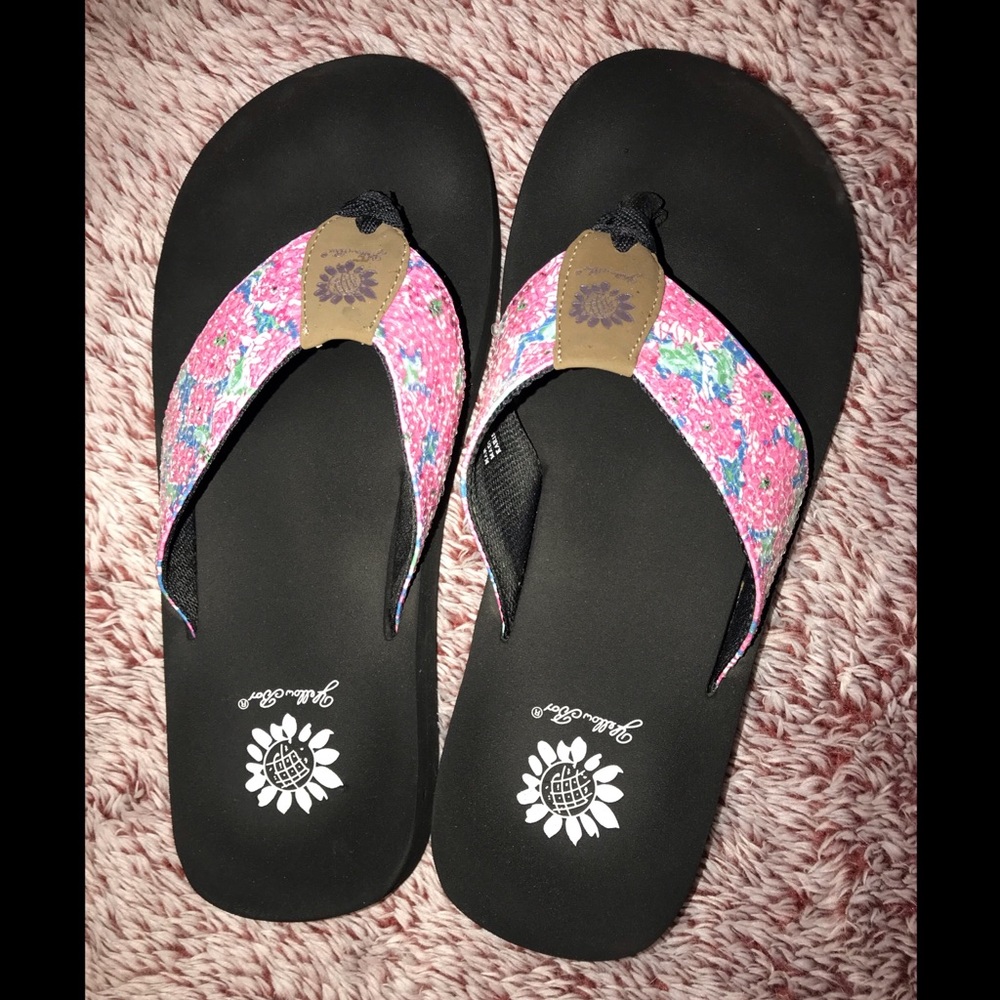 Yellow Box Flip- Flops